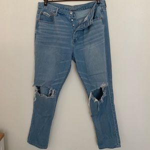 American Eagle Button Fly Boyfriend Style Denim Jeans